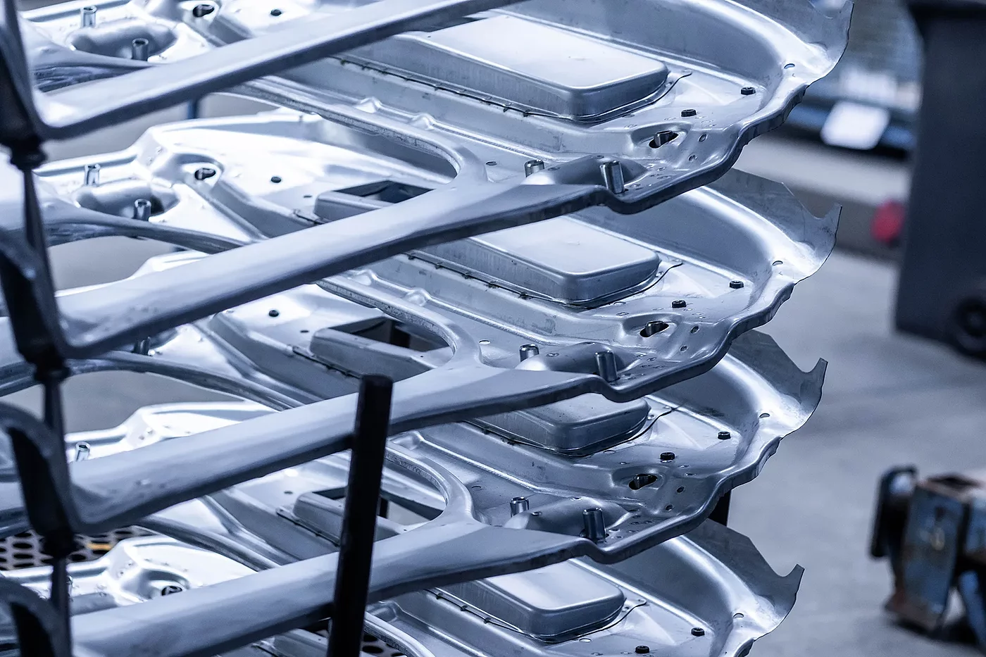 Detailaufnahme von Bauteilen