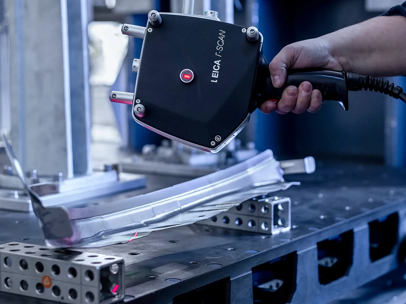Scannen eines Bauteils mit Hilfe eines Lasers