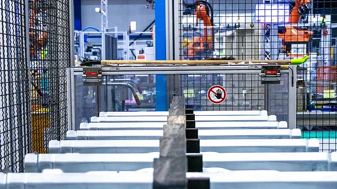 Zwischenlagerung von Bauteilen