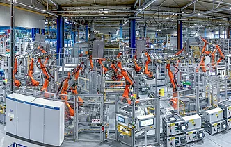 Drohnenaufnahme des Rohbau Bereichs in Teublitz