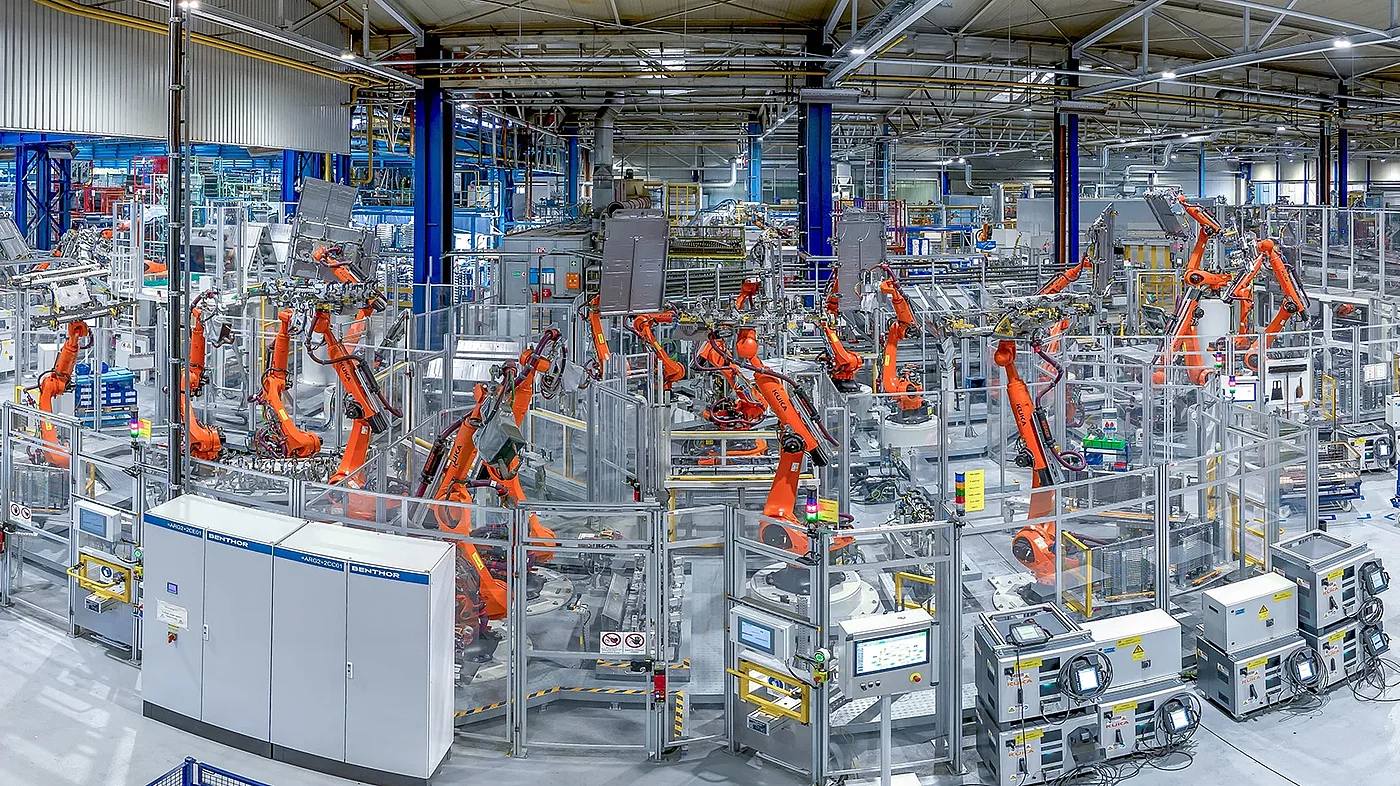 Drohnenaufnahme des Rohbau Bereichs in Teublitz