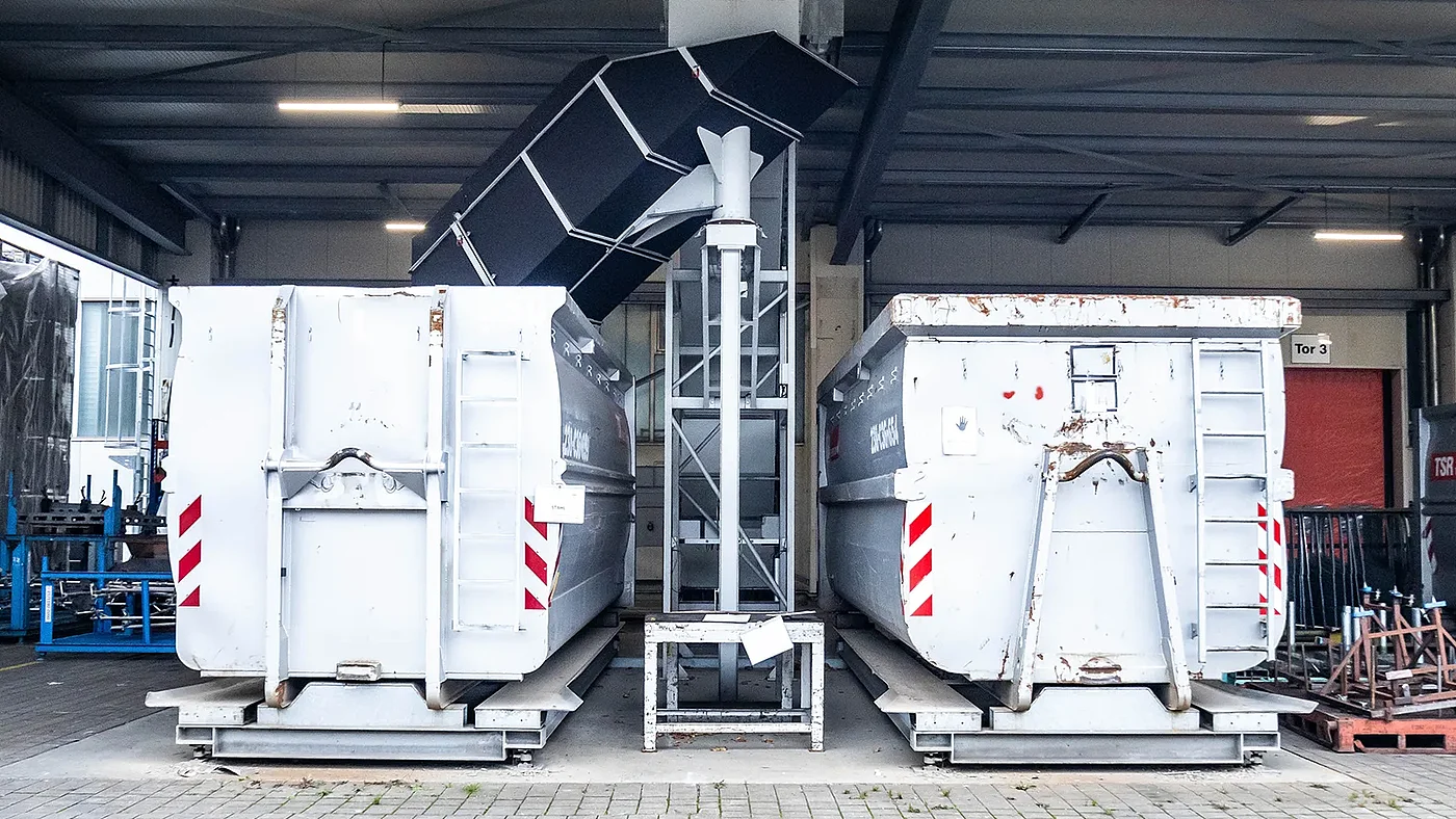 Recycling Container für Schrott